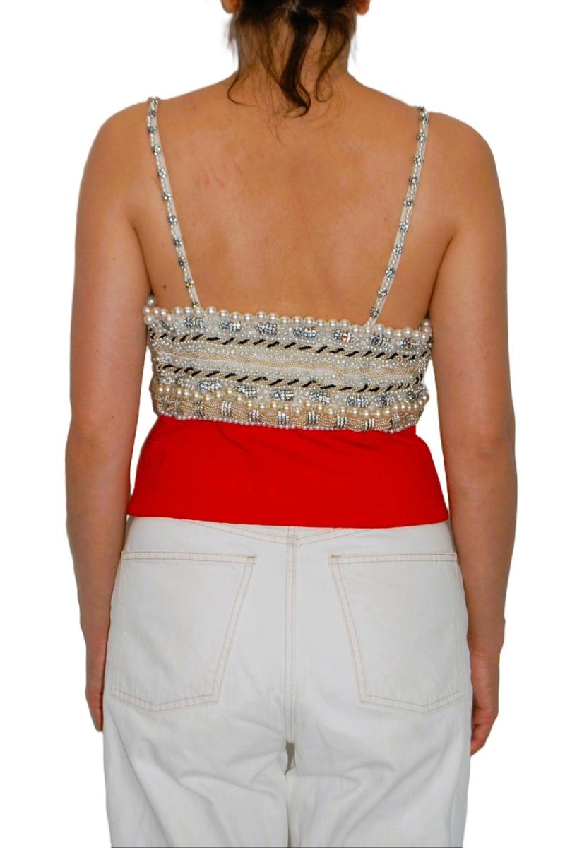 SHIRTS - GIANNI VERSACE BESETZTES CORSET TOP