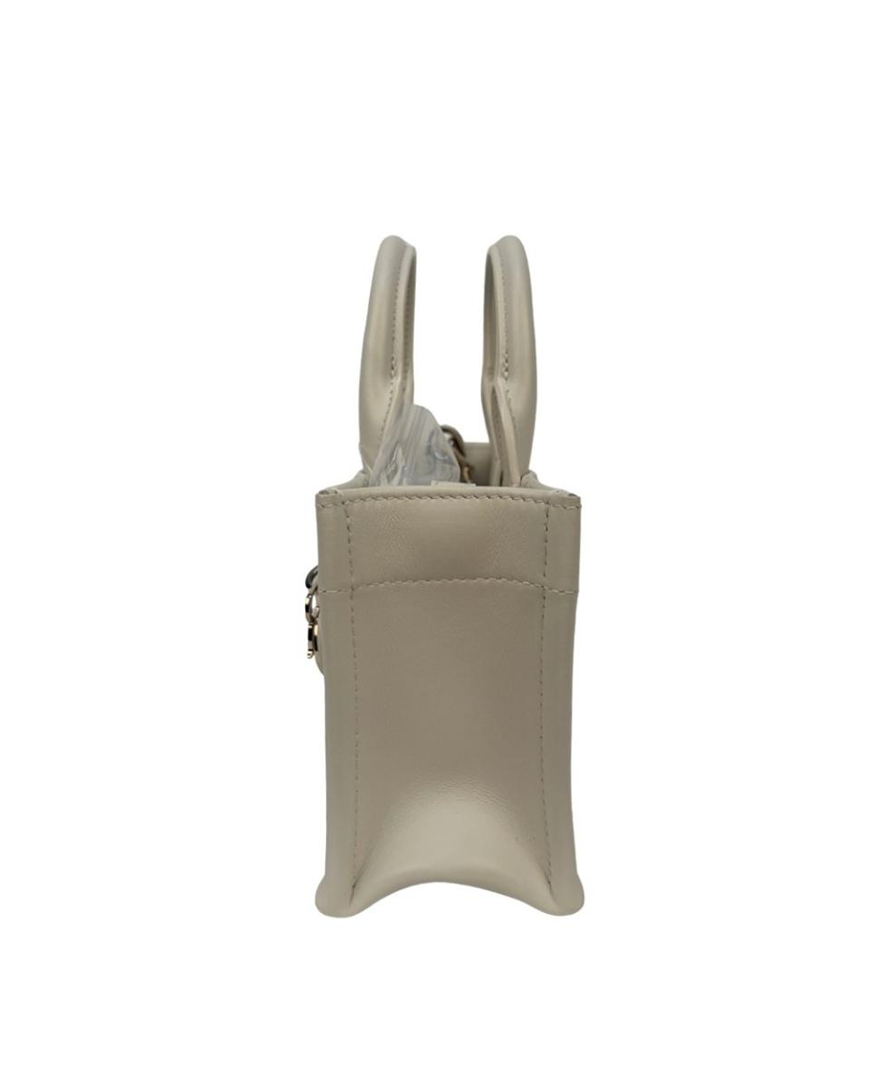 HENKELTASCHEN - DIOR MINI BOOK TOTE MACROCANNAGE WEISS