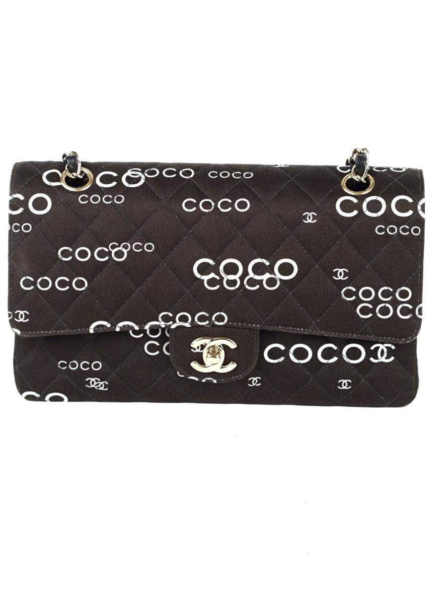 SCHULTERTASCHE - CHANEL CLASSIC DOUBLE FLAP DRUCK MEDIUM
