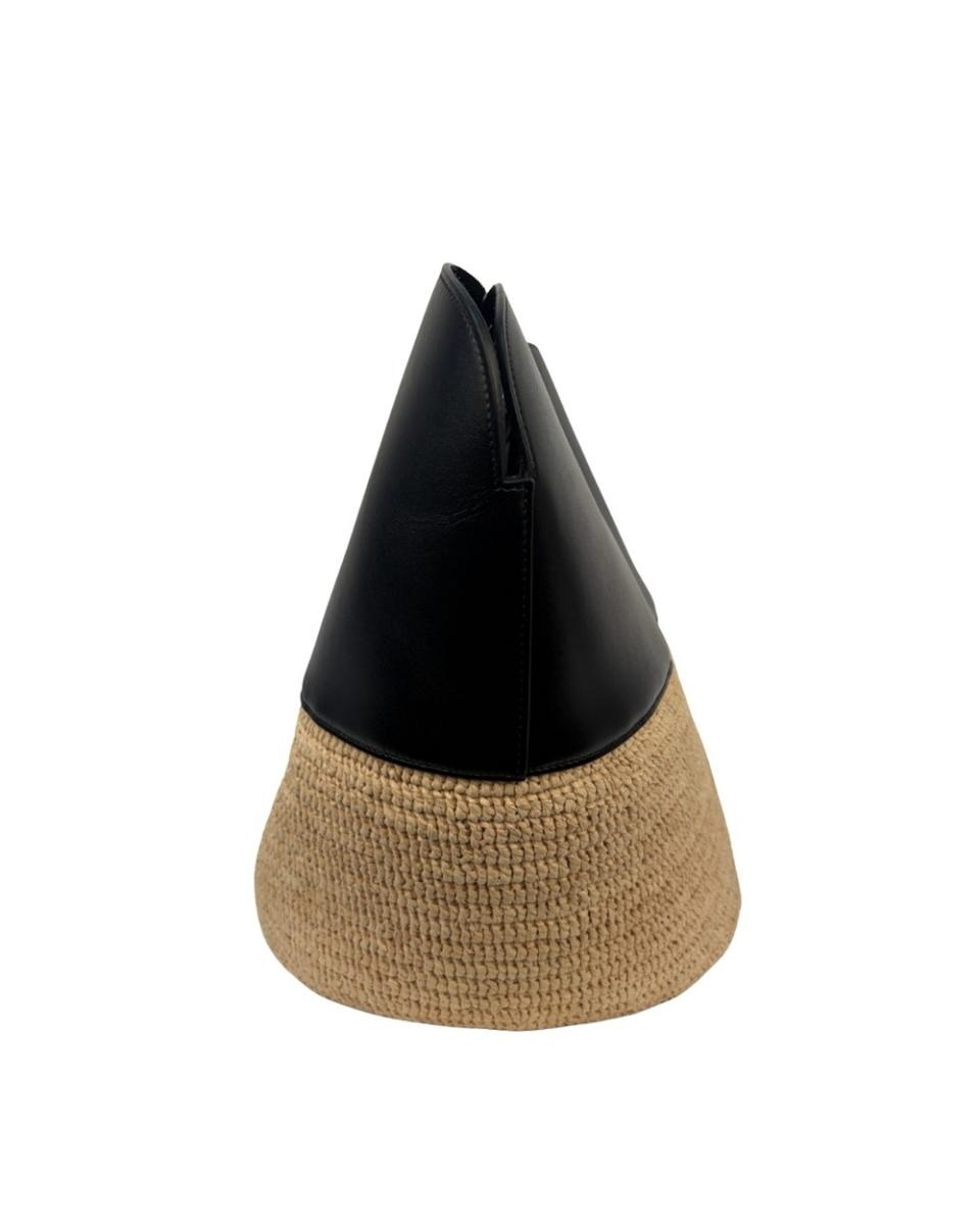 HENKELTASCHEN - CELINE RAFFIA BASKET BAG