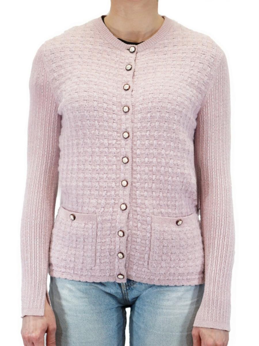 STRICKJACKE - CHANEL PARIS-COSMOPOLITE 2017 PINK
