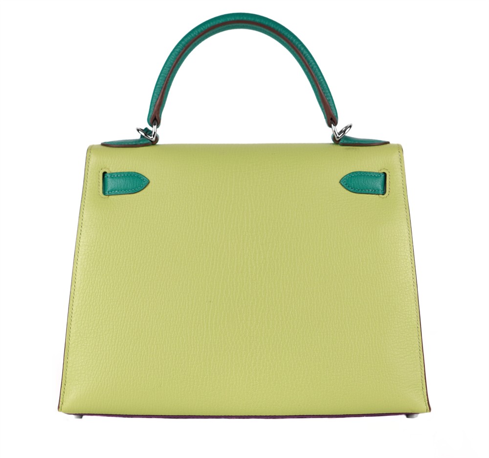 HENKELTASCHE - HERMÈS KELLY 28 MULTICOLOUR CHEVRE MYSORE PHW 2014