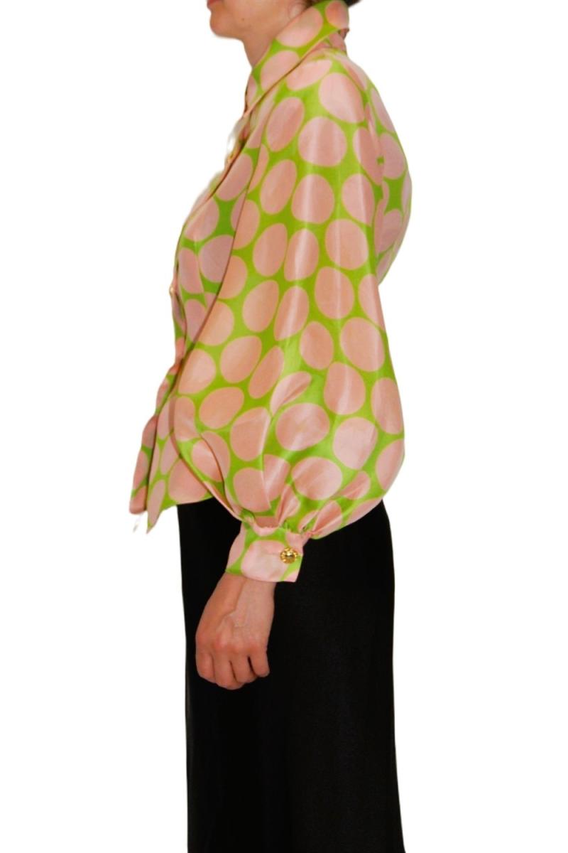 BLUSEN - CHRISTIAN LACROIX POLKA DOT SEIDEN BLUSE