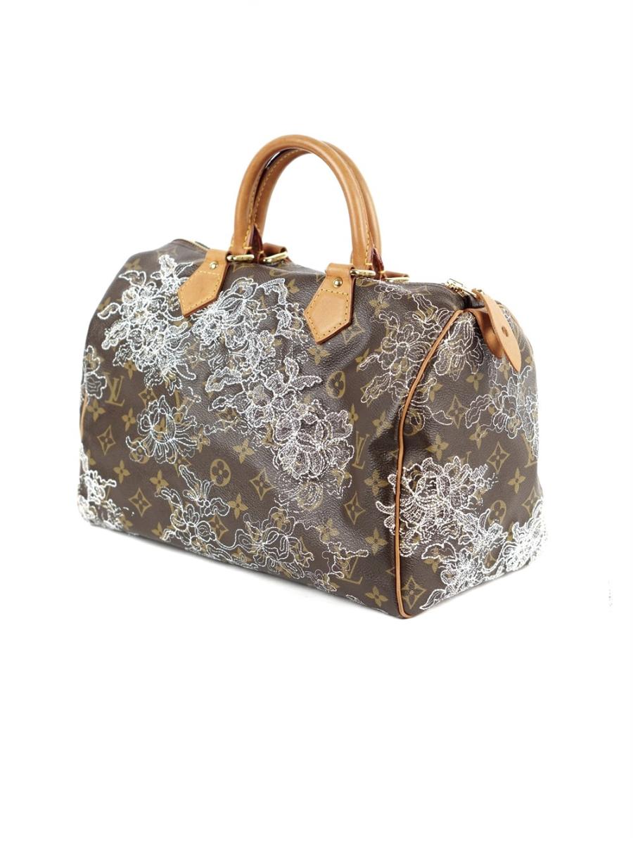 HENKELTASCHE - LOUIS VUITTON SPEEDY 30  DANTELLE