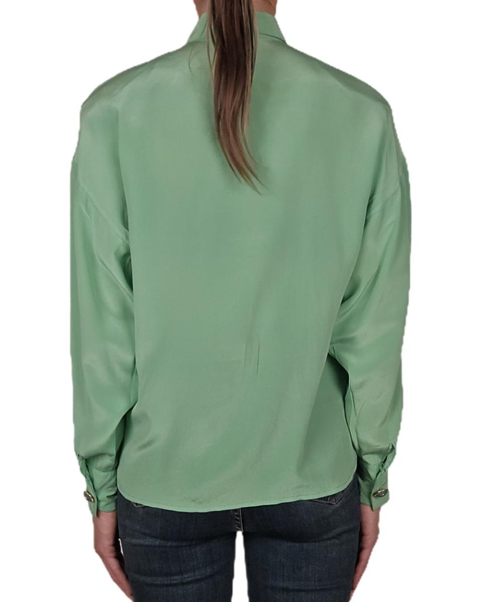 BLUSEN - GIANNI VERSACE SEIDENBLUSE GRÜN