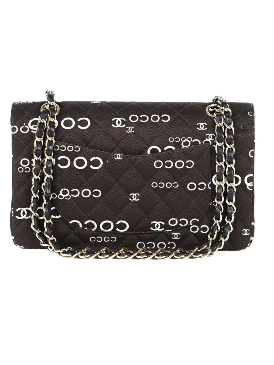 SCHULTERTASCHE - CHANEL CLASSIC DOUBLE FLAP DRUCK MEDIUM