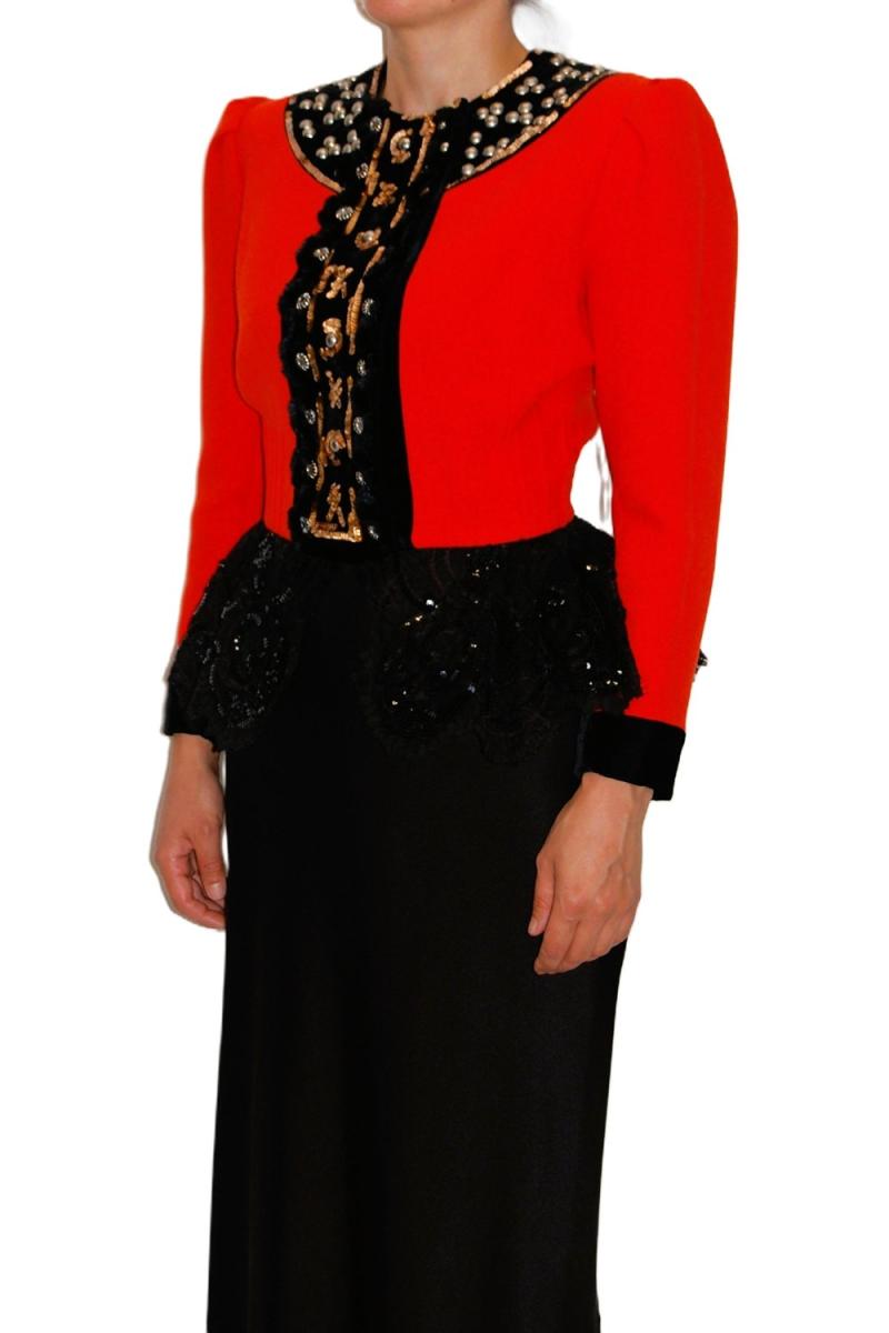 BLAZER - CHRISTIAN LACROIX BESETZTER COUTURE STYLE BLAZER