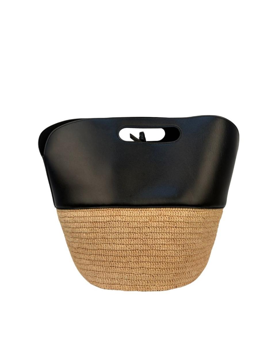 HENKELTASCHEN - CELINE RAFFIA BASKET BAG
